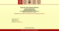 Desktop Screenshot of praxis-dr-hofmann.de
