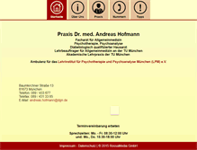 Tablet Screenshot of praxis-dr-hofmann.de